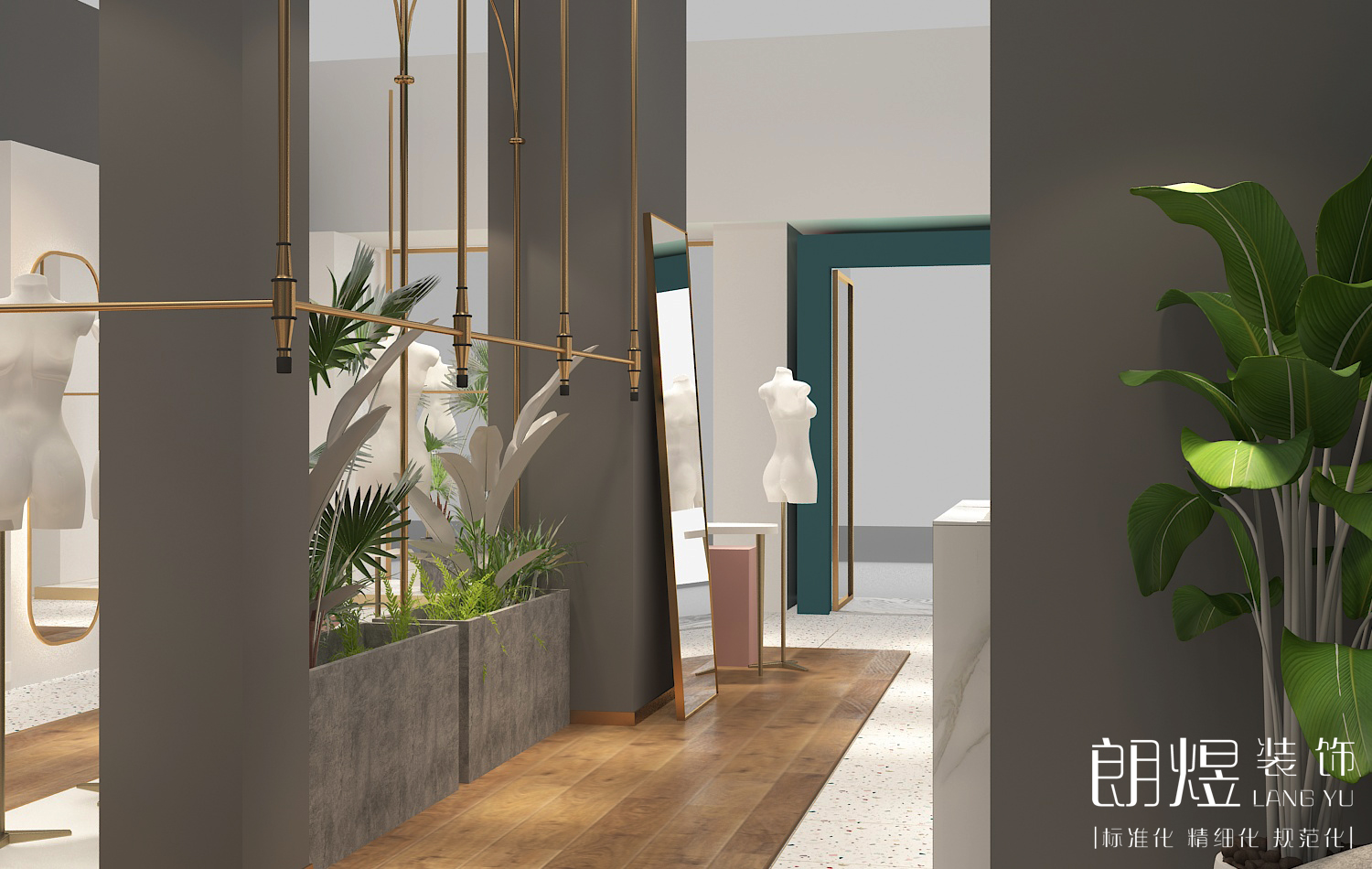 商場時尚女裝店鋪裝修效果圖